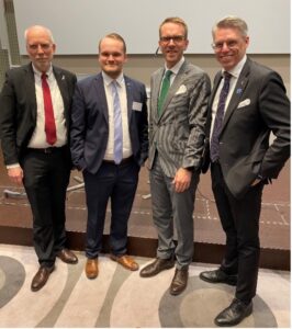 Anders Öberg (S), Alexander Hägg (M), Andreas Carlson(KD) och Magnus Lagergren (KD).